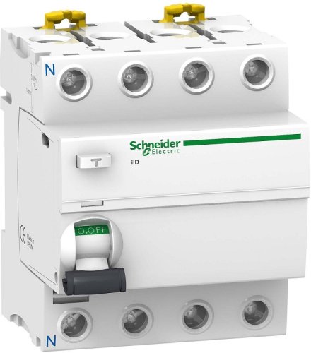 Выключатель дифференциального тока УЗО Schneider Electric Acti9 iID 4п 63А 300мА 6,0кА тип AC  картинка